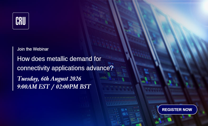 How does metallic demand for connectivity applications advance?