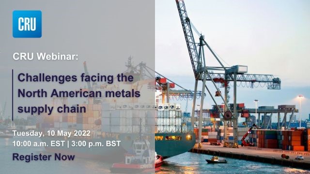 CRU Webinar Challenges facing the North American metals supply chain Image