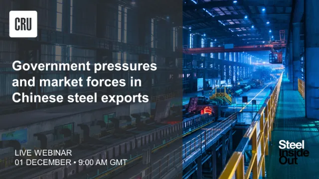 Government pressures and market forces in Chinese steel exports Image